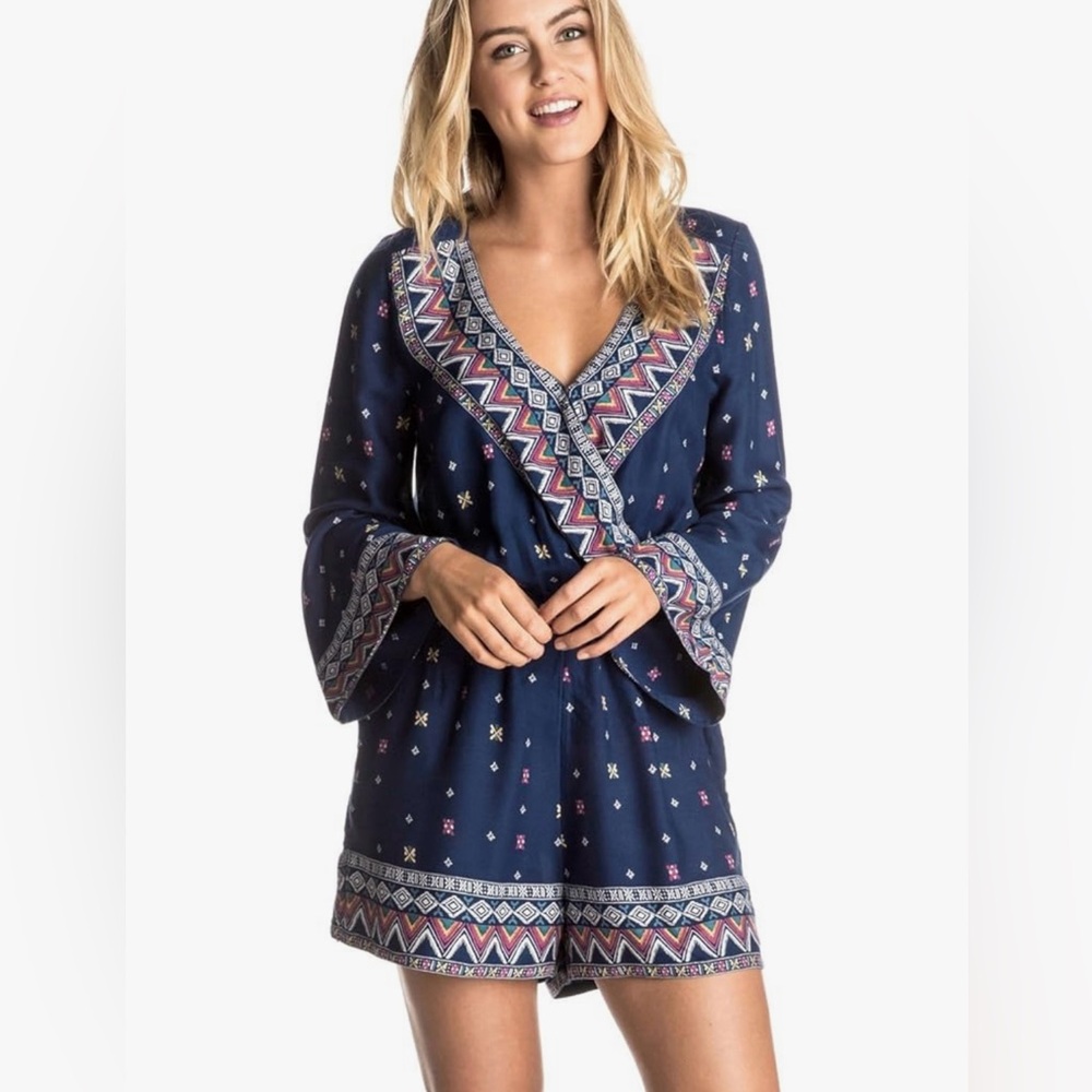 Roxy Midnight Clear Long Sleeve Romper